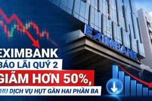Eximbank báo lãi quý 2 giảm hơn 50%, nhân sự thu hẹp, đầu tư công nghệ chững lại
