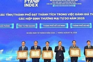 Thủ đô vinh dự nhận Bằng khen từ Thủ tướng nhờ triển khai hiệu quả các Hiệp định thương mại tự do